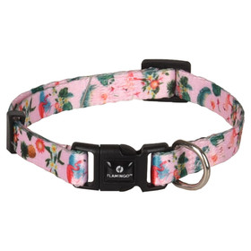 Abbildung Flamingo Halsband Sera mit Flamingo rosa/grn/gelb