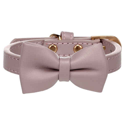 Flamingo Halsband mit Schleife Nela violett