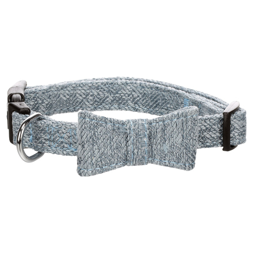 Flamingo Halsband mit Schleife Nelson blau