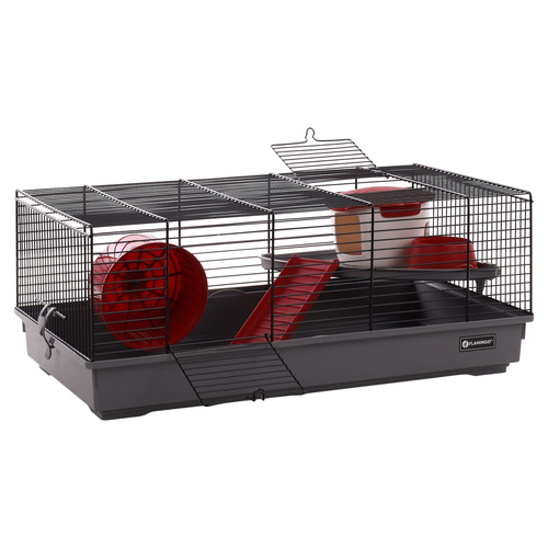 Flamingo Hamsterkäfig Jing schwarz/grau