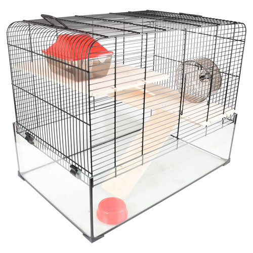 weitere Abbildung Flamingo Hamsterkfig Vitru schwarz 2