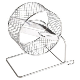 Abbildung Flamingo Hamsterrad aus Metall Trota Chrom 
