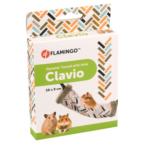 weitere Abbildung Flamingo Hamstertunnel Aufhnger mit 1 Loch Clavio