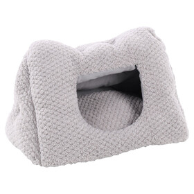 Abbildung Flamingo Hhle Jacquard dreieckig grau fr Hunde