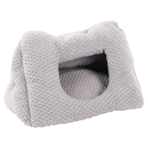 Flamingo Höhle Jacquard dreieckig grau für Hunde