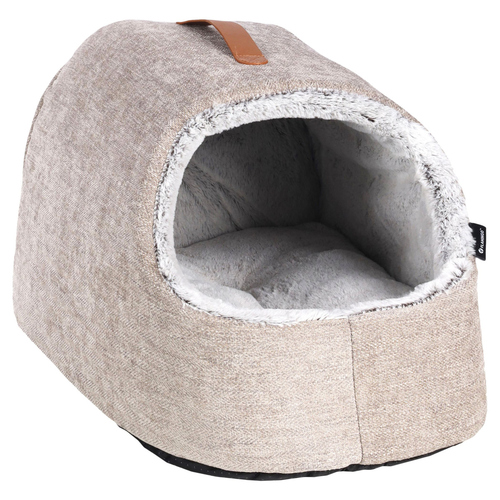 Flamingo Höhle Maylo beige für Hunde, Maße: 35 x 52 x 30 cm