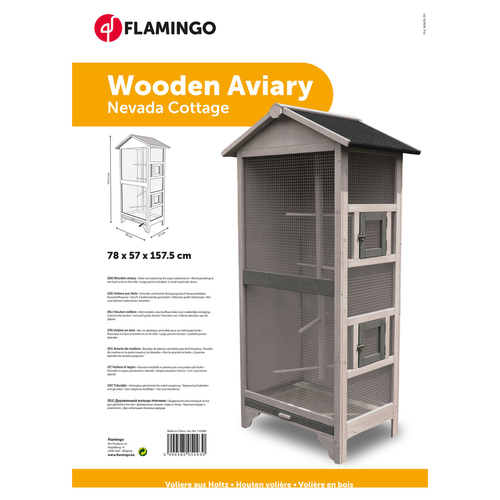 weitere Abbildung Flamingo Holzvoliere Nevada Cottage