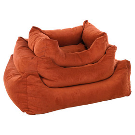 Abbildung Flamingo Hundebett Celeste rechteckig cognac