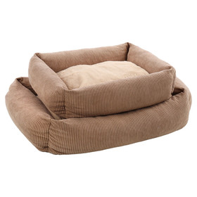 Abbildung Flamingo Hundebett Colette rechteckig taupe