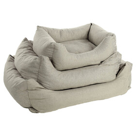 Abbildung Flamingo Hundebett Geneve rechteckig beige