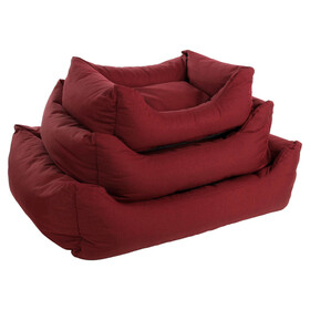 Abbildung Flamingo Hundebett Geneve rechteckig bordeaux