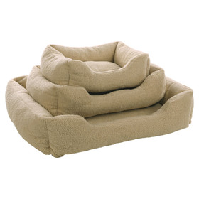 Abbildung Flamingo Hundebett Mieke rechteckig beige