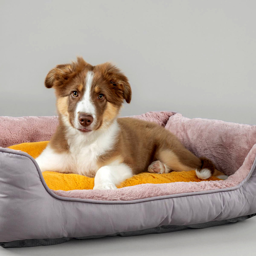 weitere Abbildung Flamingo Hundebett Oddi rechteckig ocker