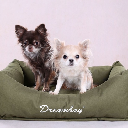 weitere Abbildung Flamingo Hundekorb Dreambay rechteckig olivgrn