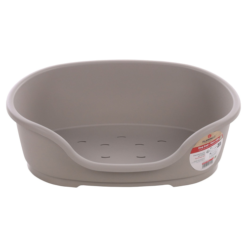 weitere Abbildung Flamingo Hundekorb Tuck oval aus Kunststoff grau