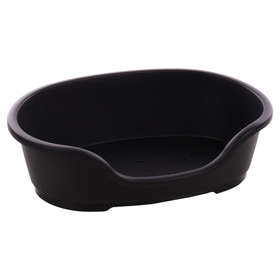 Abbildung Flamingo Hundekorb Tuck oval aus Kunststoff schwarz