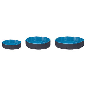Abbildung Flamingo Hundepool Splash rund blau/dunkelgrau