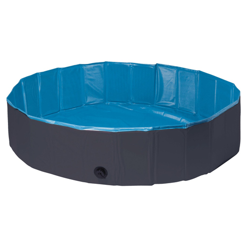 weitere Abbildung Flamingo Hundepool Splash rund blau/dunkelgrau