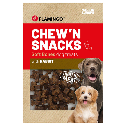 Flamingo Hundesnack Chewn Snack Knochen mit Kaninchen 150 g