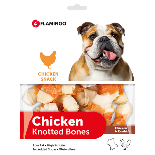 Flamingo Hundesnack Chickn Snack Knotted Bone 400 g