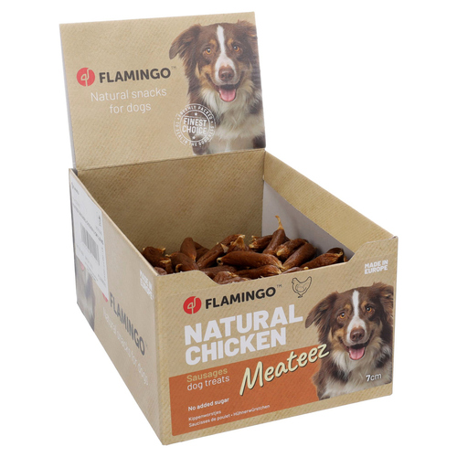 Flamingo Hundesnack Meateez Würstchen Huhn 1,8 kg