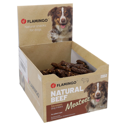 Flamingo Hundesnack Meateez Würstchen Rind 1,8 kg