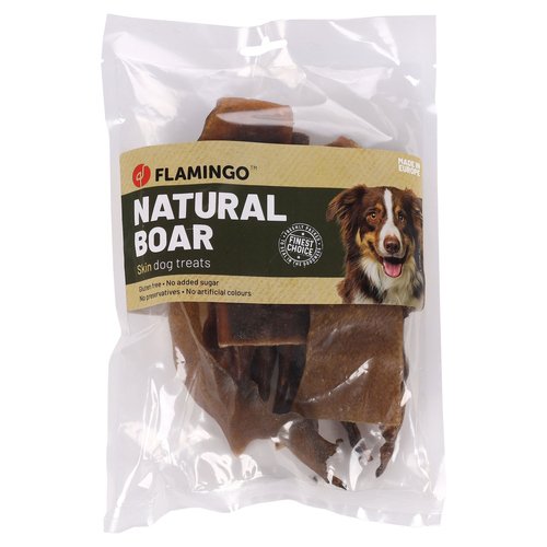 Flamingo Hundesnack Nature Wildschweinhaut 200 g