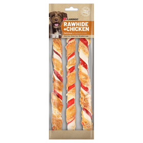 Flamingo Hundesnack R'Hide Stick Mischung mit Huhn