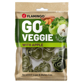 Abbildung Flamingo Hundesnack Veggie Apfel grn