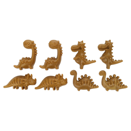 weitere Abbildung Flamingo Hundesnack Veggie Dino mit Ananas gelb