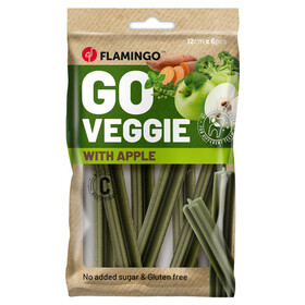 Abbildung Flamingo Hundesnack Veggie Stick mit Apfel grn