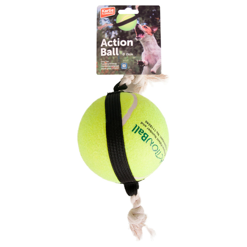 Flamingo Hundespielzeug Action Ball Tennis, Durchmesser: 15 cm