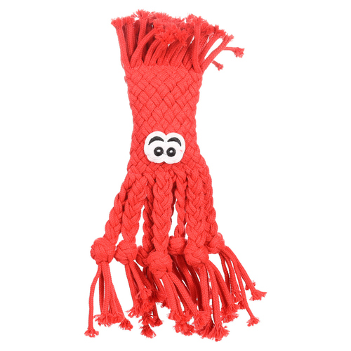 Flamingo Hundespielzeug Biebo Baumwolle rot