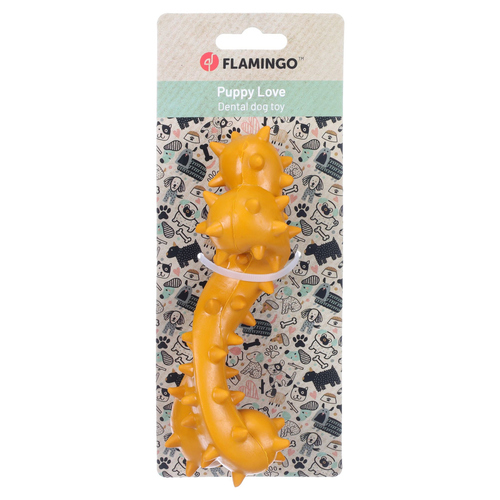weitere Abbildung Flamingo Hundespielzeug Binty Knochen fr Welpen ocker