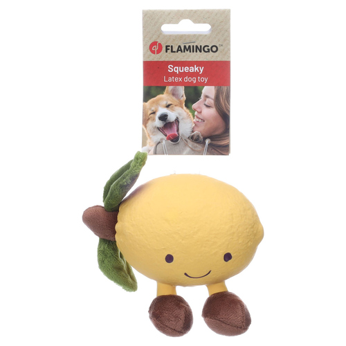 weitere Abbildung Flamingo Hundespielzeug Citri Zitrone gelb