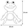 Flamingo Hundespielzeug Clora Frosch grün Abbildung 3