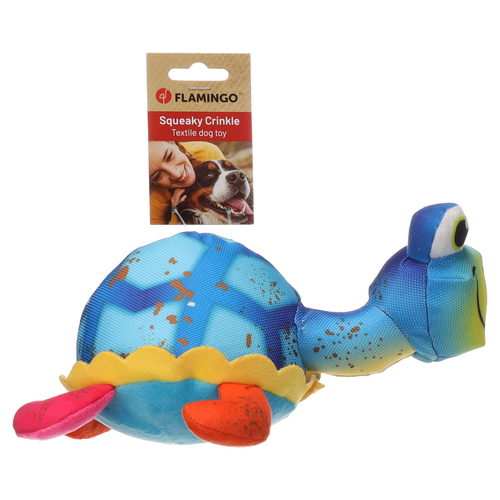 weitere Abbildung Flamingo Hundespielzeug Clora Schildkrte blau