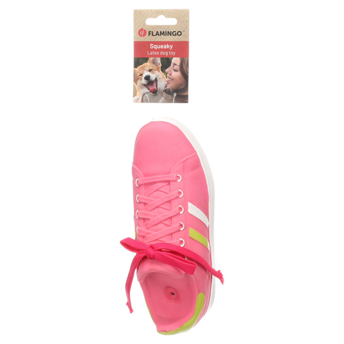 weitere Abbildung Flamingo Hundespielzeug Coppy Schuh rosa