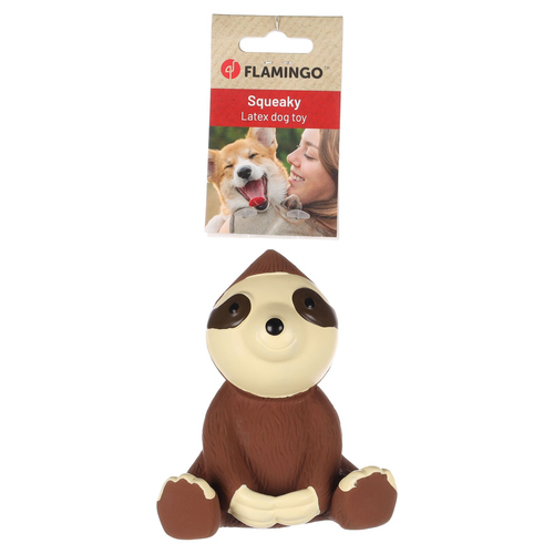 weitere Abbildung Flamingo Hundespielzeug Demba Faultier braun