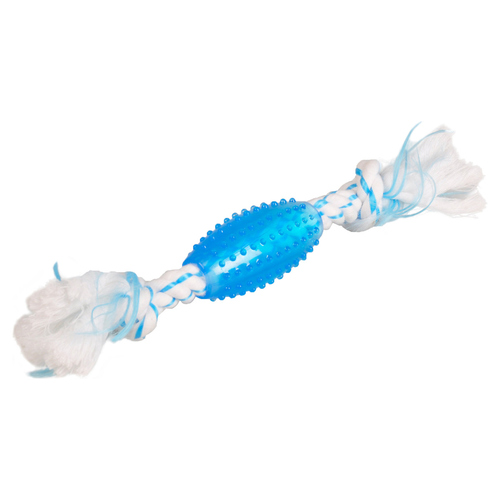 Flamingo Hundespielzeug Denta Toy Seil mit TPR