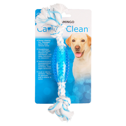 weitere Abbildung Flamingo Hundespielzeug Denta Toy Seil mit TPR