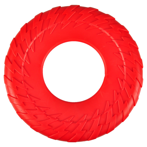 Flamingo Hundespielzeug Disc TPR mit Squeaker rot