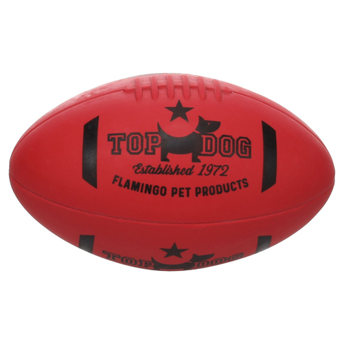 Flamingo Hundespielzeug Downa Rugby rot