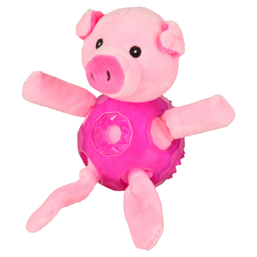 Flamingo Hundespielzeug Fat Bellies mit TPR rosa