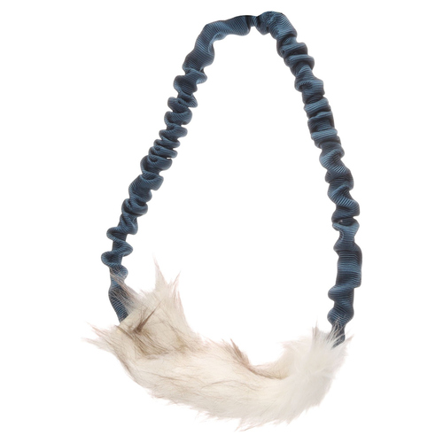 Flamingo Hundespielzeug Fauxtra Ring Bungee Langer Plüsch weiß