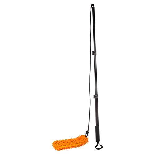 Flamingo Hundespielzeug Fauxtra Teleskopische Angel & Chaser Chenille orange