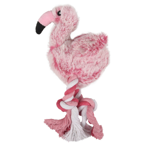 Flamingo Hundespielzeug Flamingo Plüsch rosa, Maße: 25 cm