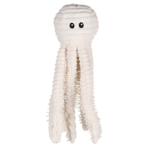 Flamingo Hundespielzeug Flufa Oktopus weiß