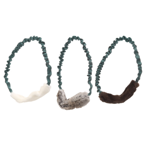 Flamingo Hundespielzeug Furtra Ring Bungee Kaninchenfell