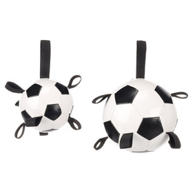 Abbildung Flamingo Hundespielzeug Fuball Towa wei/schwarz